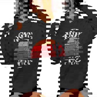 Howdy Putos Cactus Retro Vintage Women Hoodie | Mazezy