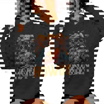 Howdy Retro Western Melanin Black Cowgirl African Women Women Hoodie | Seseable CA
