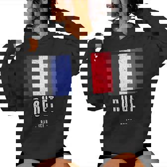 Ille De Rouet France Fr Drapeau Français Sweat à capuche femme - Cadeauxyz