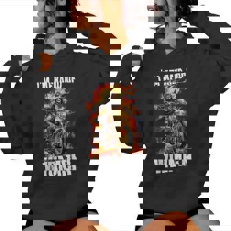 I'm Afraid Of Cringe Skeleton Sudadera con capucha para mujer - Regaloses
