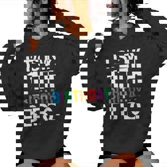 It's My 11Th Birthday Bro 11Th Birthday Broma 11 Years Sudadera con capucha para mujer - Regaloses