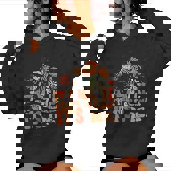 It's Me Hi I'm The Grandma It's Me Mother's Day Groovy Cuello Sudadera con capucha para mujer - Regaloses