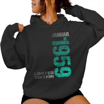 January 1959 Man Woman 65Th Birthday Limited Edition Kapuzenpullover für Damen - Geschenkecke