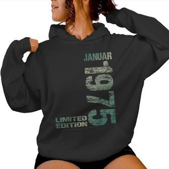 January 1975 Man Woman 50Th Birthday Limited Edition Kapuzenpullover für Damen - Geschenkecke