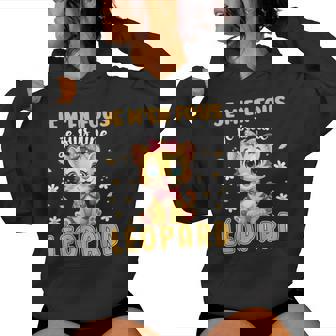 Je M'en Fous Je Suis Une Léopard Mignon Enfant Fille Sweat à capuche femme - Cadeauxyz