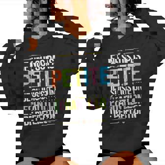 Je Ne Suis Pas Petite Perfection S Fille Soeur Taille Sweat à capuche femme - Cadeauxyz