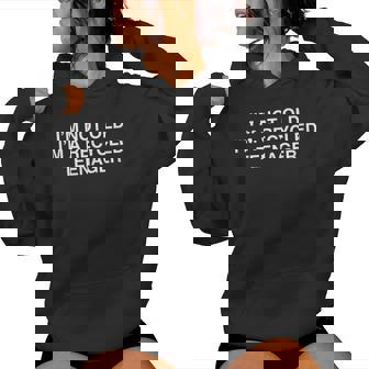 Je Ne Suis Pasieux Je Suis Un Adolescent Recyclé Drôle Papa Maman Anniversaire Sweat à capuche femme - Cadeauxyz
