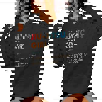 Jiu-Jitsu Girl Definition Jiu-Jitsu Regalo Para Niñas Sudadera con capucha para mujer - Regaloses