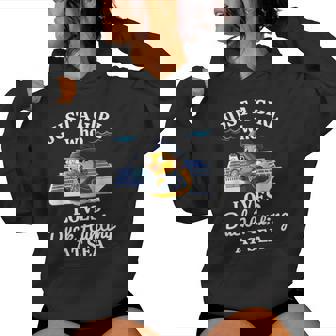 Just A Girl Who Loves Duck Hunting At Sea Cruise Women's Hoodie - Monsterry