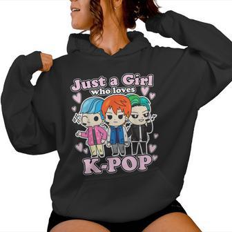 K-Pop Just A Girl Who Loves K-Pop Korean Pop Band Kapuzenpullover für Damen - Geschenkecke