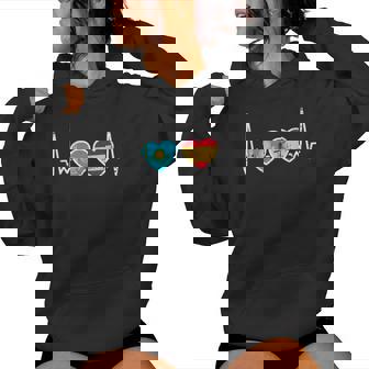 Kazajo Qazaqstan Orgullo Kazajstán Regalosintage Latido Bandera Español Kazajo Niños Hombre S Manga De Doble Puntada Negro Talla S Sudadera con capucha para mujer - Regaloses