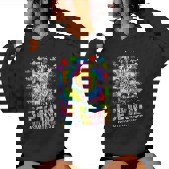 Be Kind Puzzle Tie Dye Autism Awareness Boy Girl Women Hoodie - Monsterry