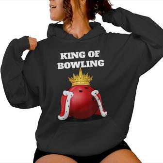 King Of Bowling Bowling Bowling Kapuzenpullover für Damen - Geschenkecke