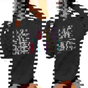 Lake Babes Summer Vibes Vacation Vibe Cute Leopard Women Women's Hoodie - Monsterry