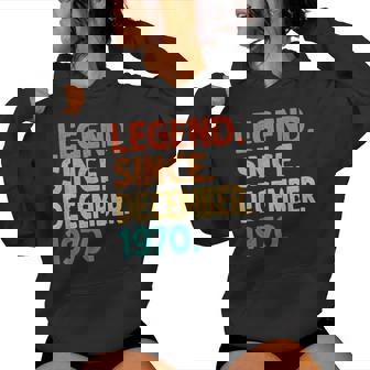 Legend Since December 1970 Men Women Vintage 1970 Birthday Women's Hoodie - Monsterry