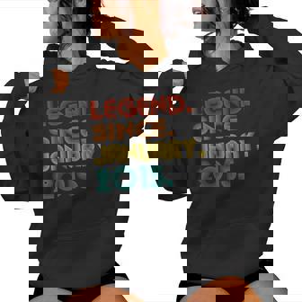 Legend Since January 2015 Vintage 2015 Birthday Women Hoodie | Mazezy