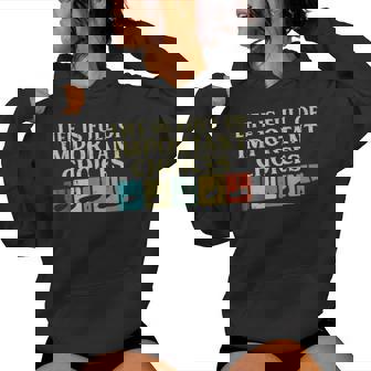 Life Full Important Choices Golf Clubs Golfing Kid Women Hoodie - Seseable