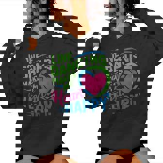 Line Dancing Hace Mi Corazón Feliz Danza Cuello Sudadera con capucha para mujer - Regaloses