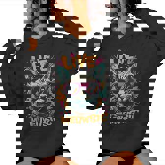 Live Meowsic Dj Sphinx Cat Disque Jockey Fun Edm Hiphop Musique Sweat à capuche femme - Cadeauxyz