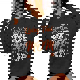 Living That Sports Mom Life Mother's Day Mom Women Hoodie - Seseable