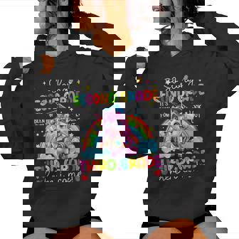 Look Out Third Grade Here I Come Unicorn Last Day Of School Women Hoodie | Mazezy