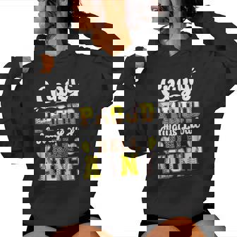 Loud Ball Auntie Softball Baseball Aunt Women Hoodie - Seseable
