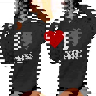 I Love ABGS I Heart ABGS Red Heart Lover Asian Baby Girl Tank Top Women's Hoodie - Monsterry