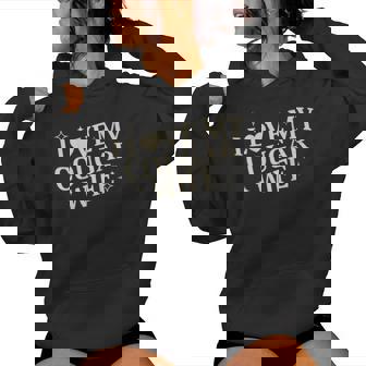 I Love My Cougar Wife I Heart My Cougar Wife Women Hoodie | Mazezy
