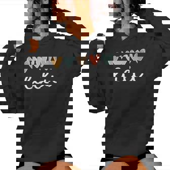 Lulu Hearts Lulu Grandma Lulu Grandmother Small Black Women Hoodie | Seseable UK