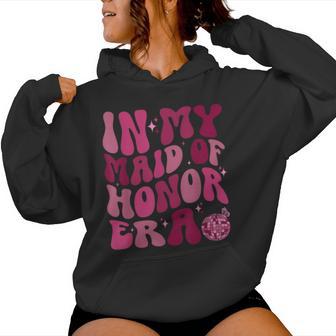 In My Maid Of Honor Era Groovy Wedding & Bridal Shower Bride Kapuzenpullover für Damen - Geschenkecke