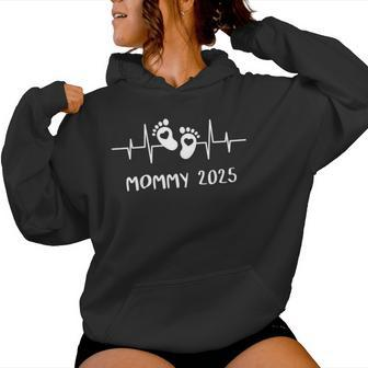 Mama 2025 Heartbeat The Mami Mom Mother's Day Birth Mother Kapuzenpullover für Damen - Geschenkecke