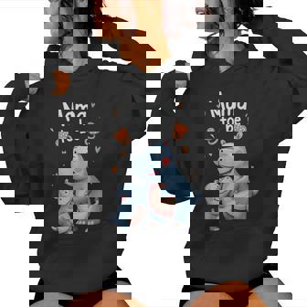 Mama To Be Hippo Mom Mommy Mothers Girls Women Hoodie | Mazezy