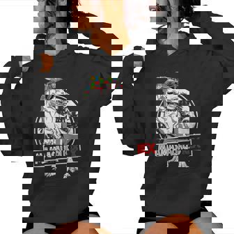 Mamasaurus T Rex Dinosaur Mama Saurus Autism Awareness Women Women Hoodie - Thegiftio UK