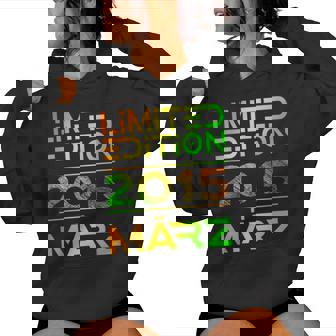 March 2015 Boy Girl 10Th Birthday Limited Edition S Kapuzenpullover für Damen - Geschenkecke