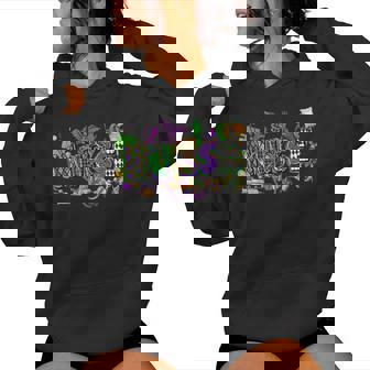 Mardi Gras Nurse Carnival Parade Icu Rn Nursing School Women Women Hoodie - Seseable