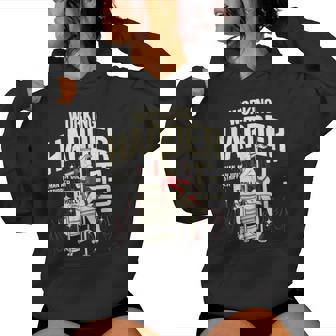 Metal-A-Doodle Rooster Troll Co Working Harder Than An Ugly Stripper Pinup Girl Women Hoodie - Seseable