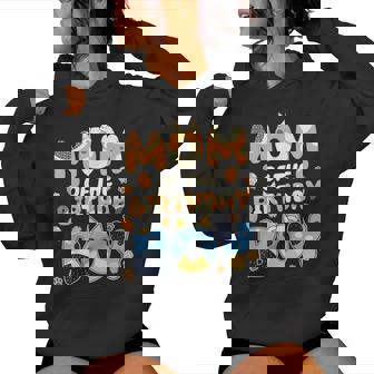 Mom Of The Birthday Boy Blue Dog Women Hoodie | Mazezy