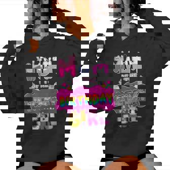 Mom Of The Birthday Girl Family Pig Party Decorations Women Hoodie - Monsterry