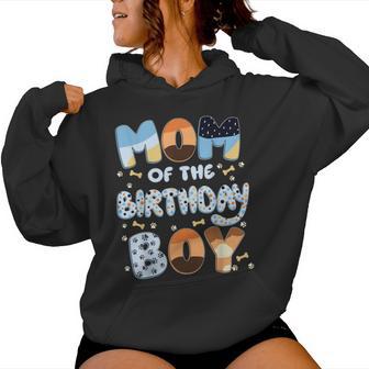 Mom And Dad Of The Birthday Boy Dog Family Party Decorations Women Hoodie - Monsterry