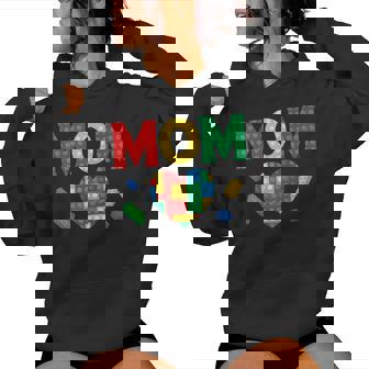 Mom Lover Master Builder Building Bricks Blocks Women Hoodie | Seseable UK