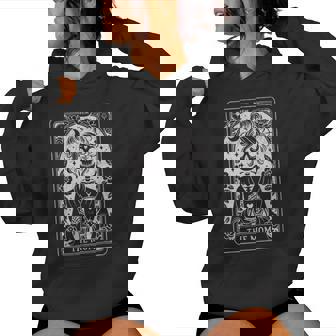 The Mom Tarot Card Skeleton Mama Coffee Happy Mother's Day Women Hoodie - Thegiftio UK