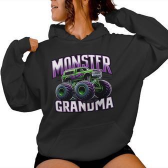 Monster Truck Race Racer Driver Grandma Mother's Day Women Hoodie - Thegiftio UK