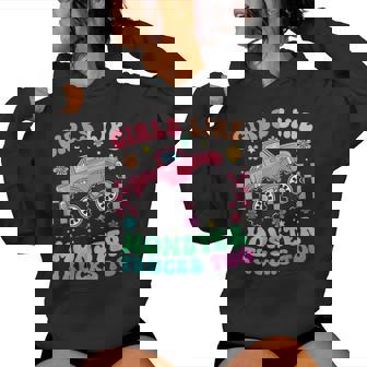 Monster Trucks Girls Like Monster Trucks Too Women Hoodie - Monsterry