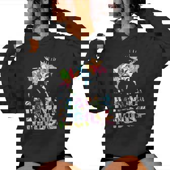 Moose Animal Lover Mama Moose Mother's Day Women Hoodie - Thegiftio