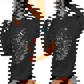 Moto Astronaut Biker Espace Astronaut Space Sweat à capuche femme - Cadeauxyz