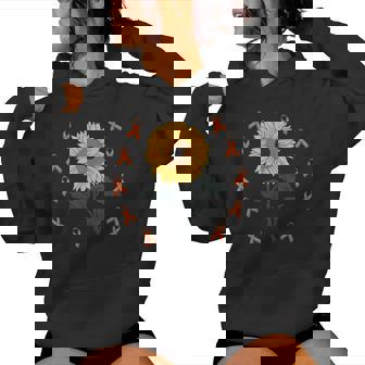 Multiple Sclerosis Awareness Sunflower Ms Warrior Support Sudadera con capucha para mujer - Regaloses