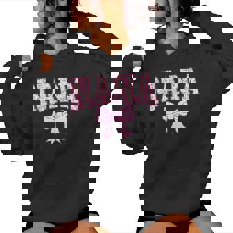 Nana Coquette Bow Pink Aesthetic Mother's Day Grandma Life Women Hoodie - Thegiftio UK