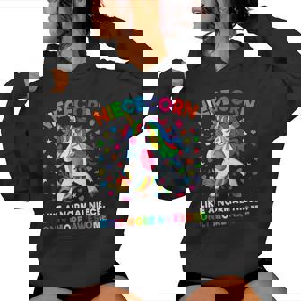 Niececorn Like A Niece Only Awesome Dabbing Unicorn Women Women's Hoodie - Monsterry