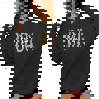 Nona Life Nona Grandma Nona Grandmother Small Black Women Hoodie | Seseable CA