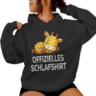 Official Sleep Giraffe Pyjama Kapuzenpullover für Damen - Geschenkecke